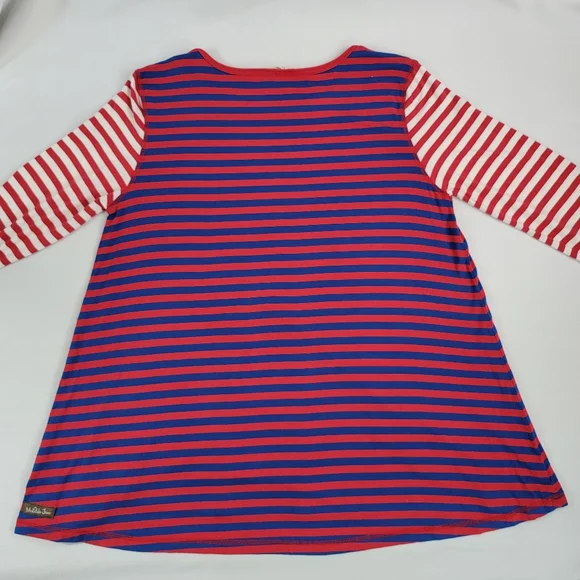 Matilda Jane Catch Some Zs Modal Blend PJ Stripe Shirt Top Sz L - Picture 11 of 12
